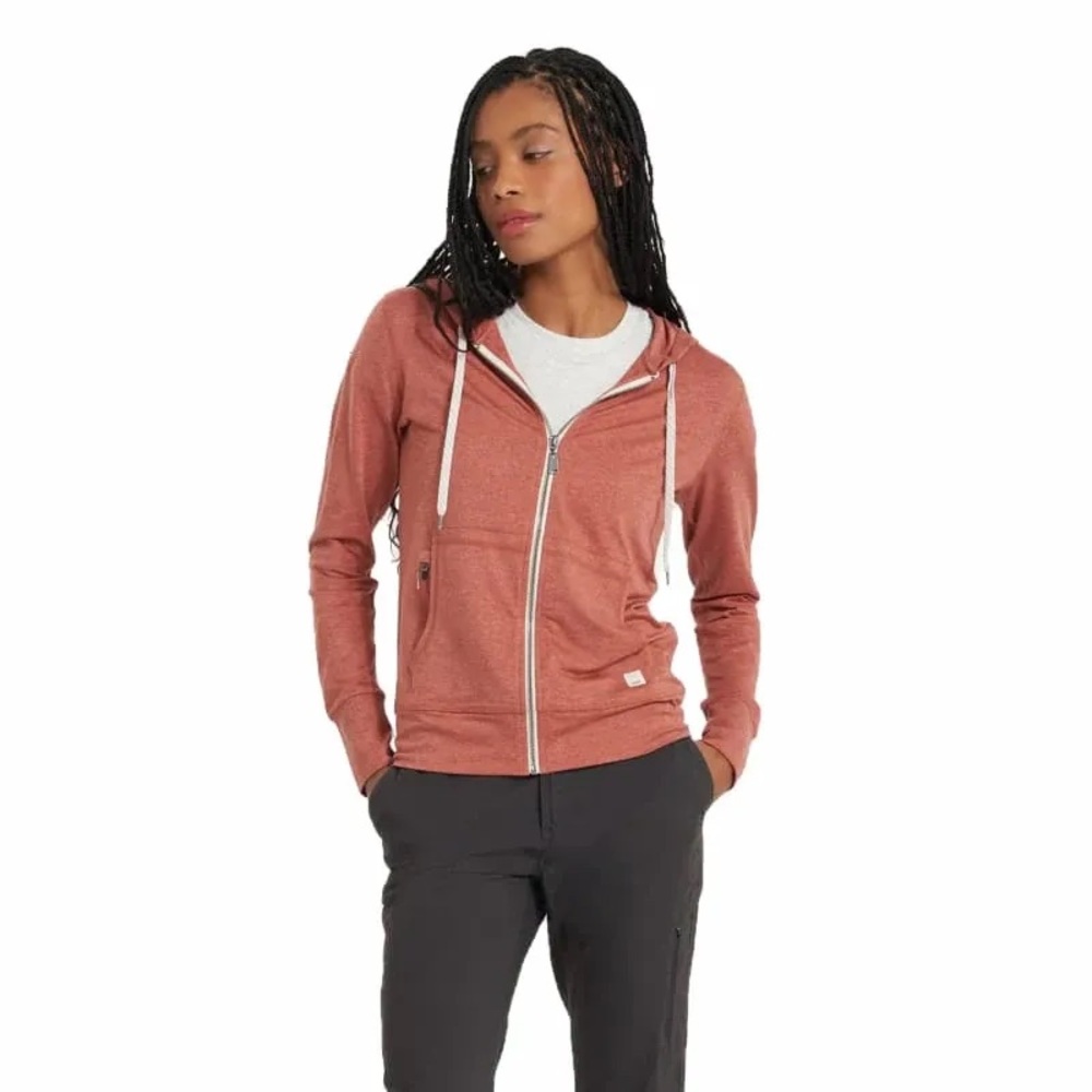 Vuori Halo Performance Zip Front Hoodie
 
CINNAMON HEATHER, Size Medium